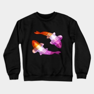 WLW Lesbian LGBTQ Koi Fish Crewneck Sweatshirt